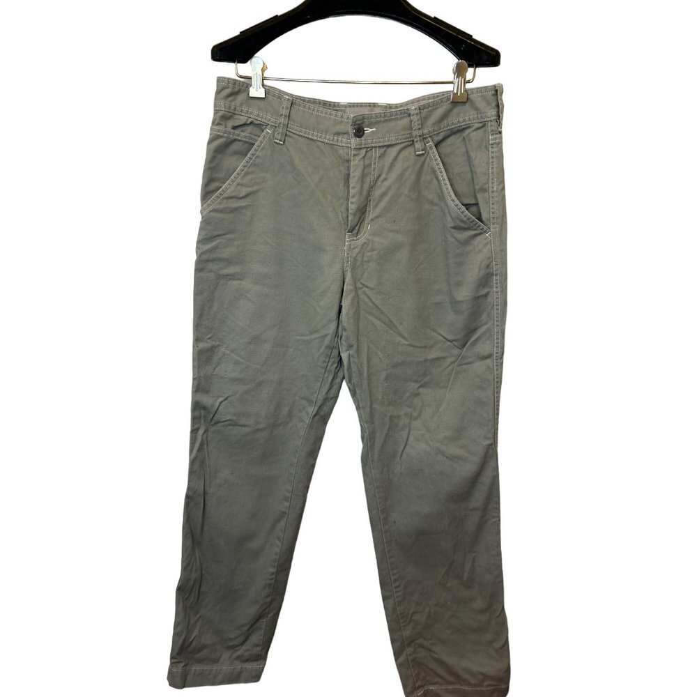 EVERLANE CARGO Pants Cotton Chino Khaki Gray Size 33/32